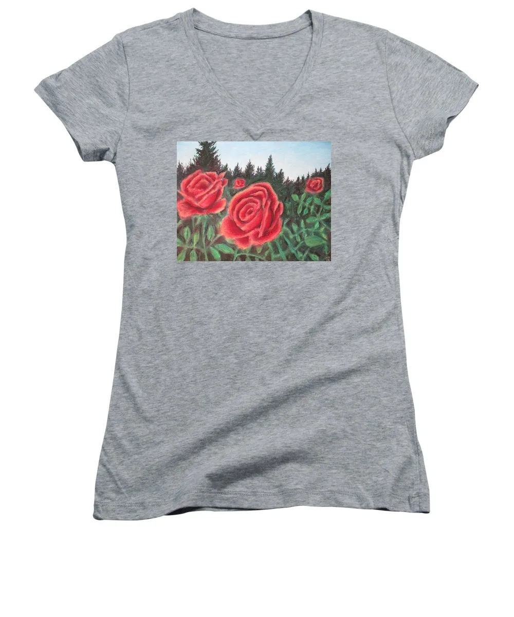 Pure Roses ~ Women's V-Neck