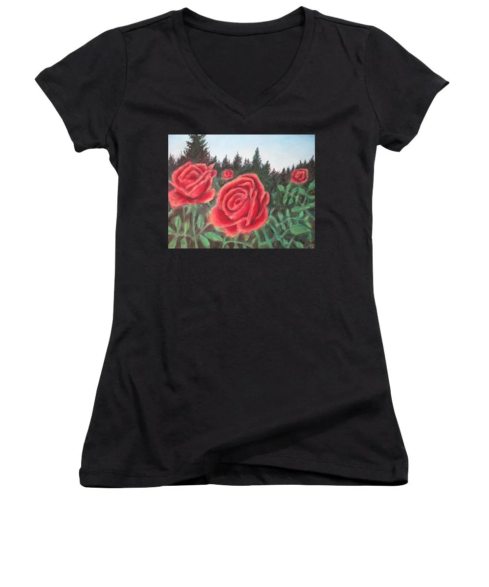 Pure Roses ~ Women's V-Neck