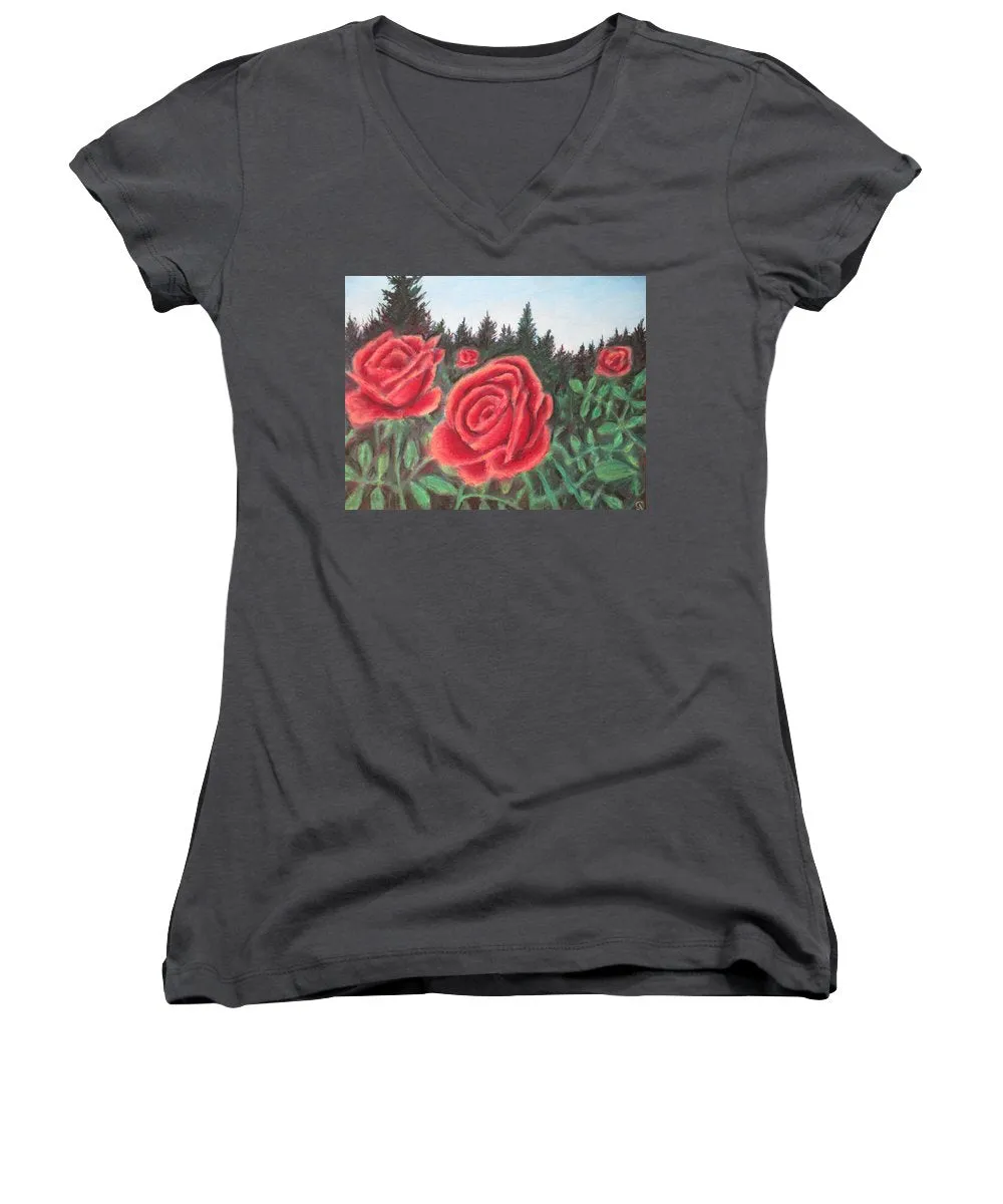 Pure Roses ~ Women's V-Neck