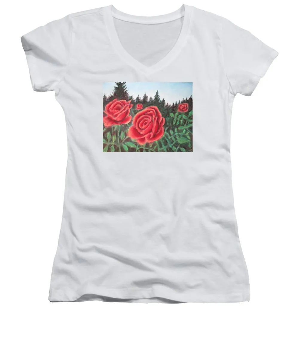 Pure Roses ~ Women's V-Neck
