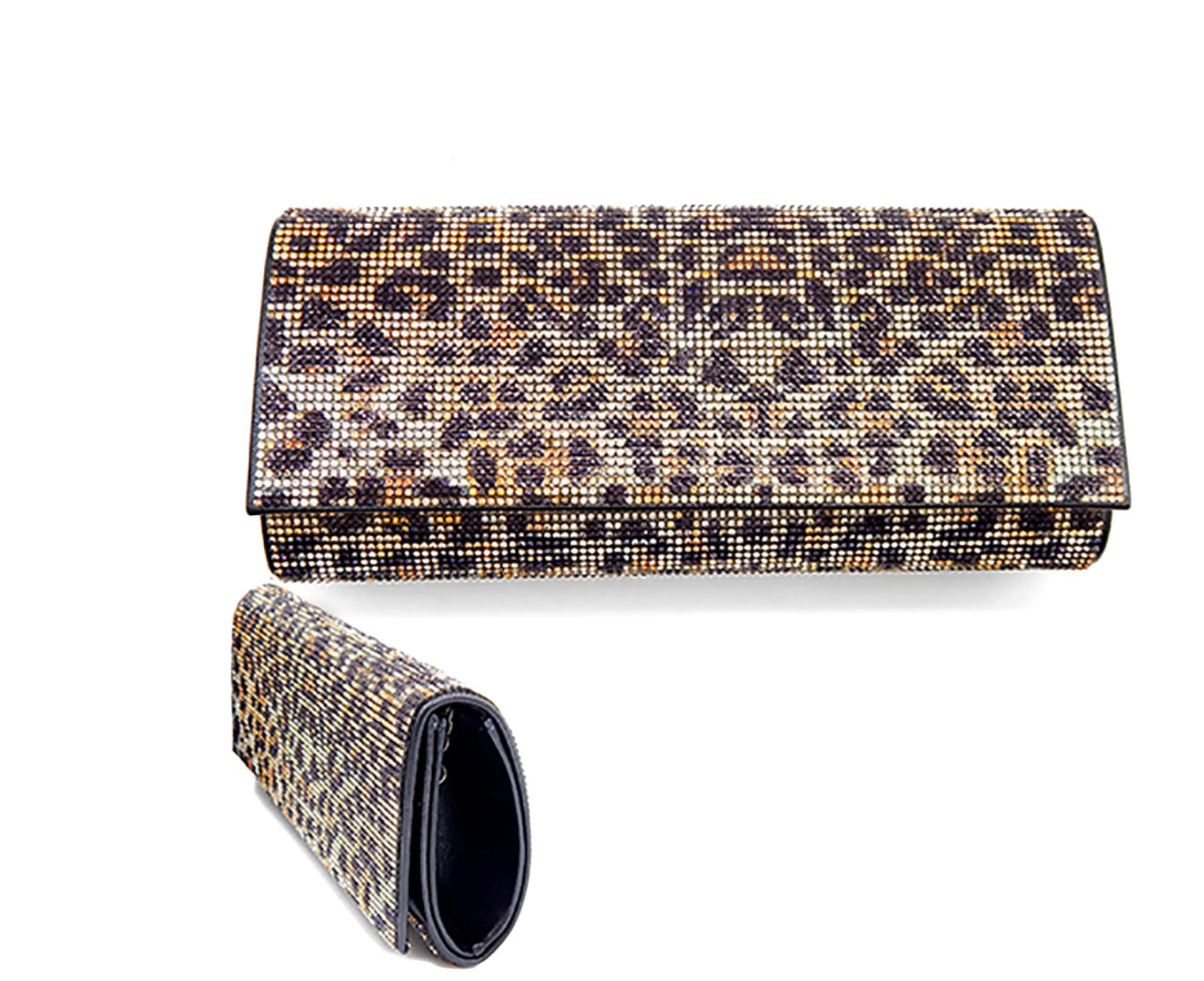 "Garcelle" Oval Shaped Jeweled Clutch