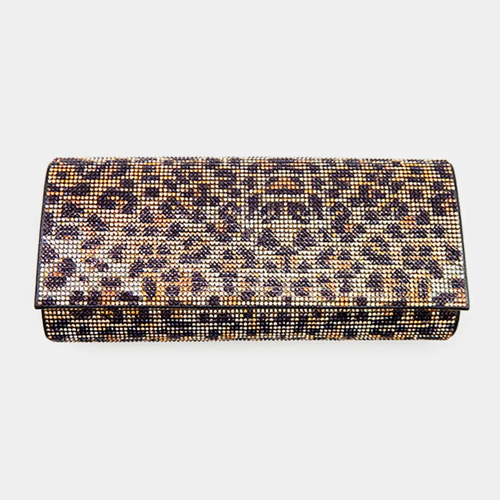 "Garcelle" Oval Shaped Jeweled Clutch