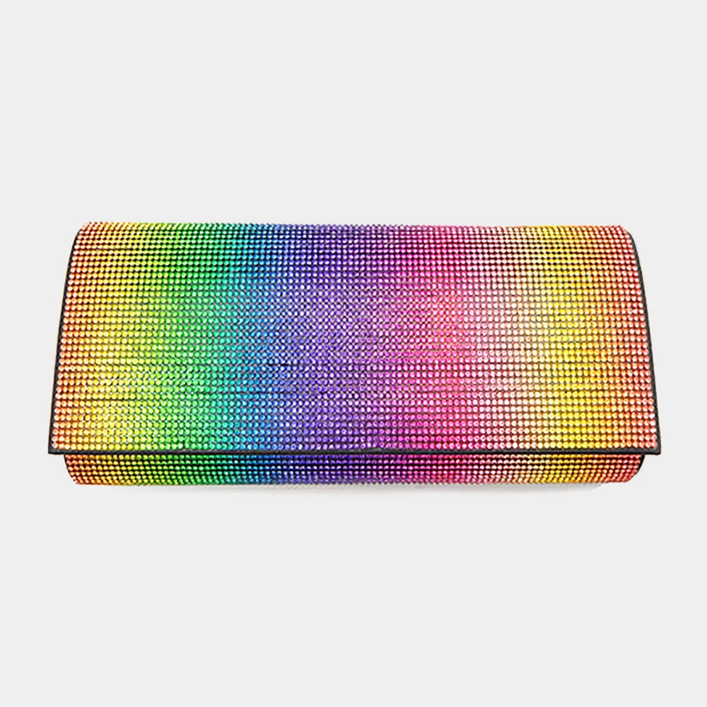 "Garcelle" Oval Shaped Jeweled Clutch