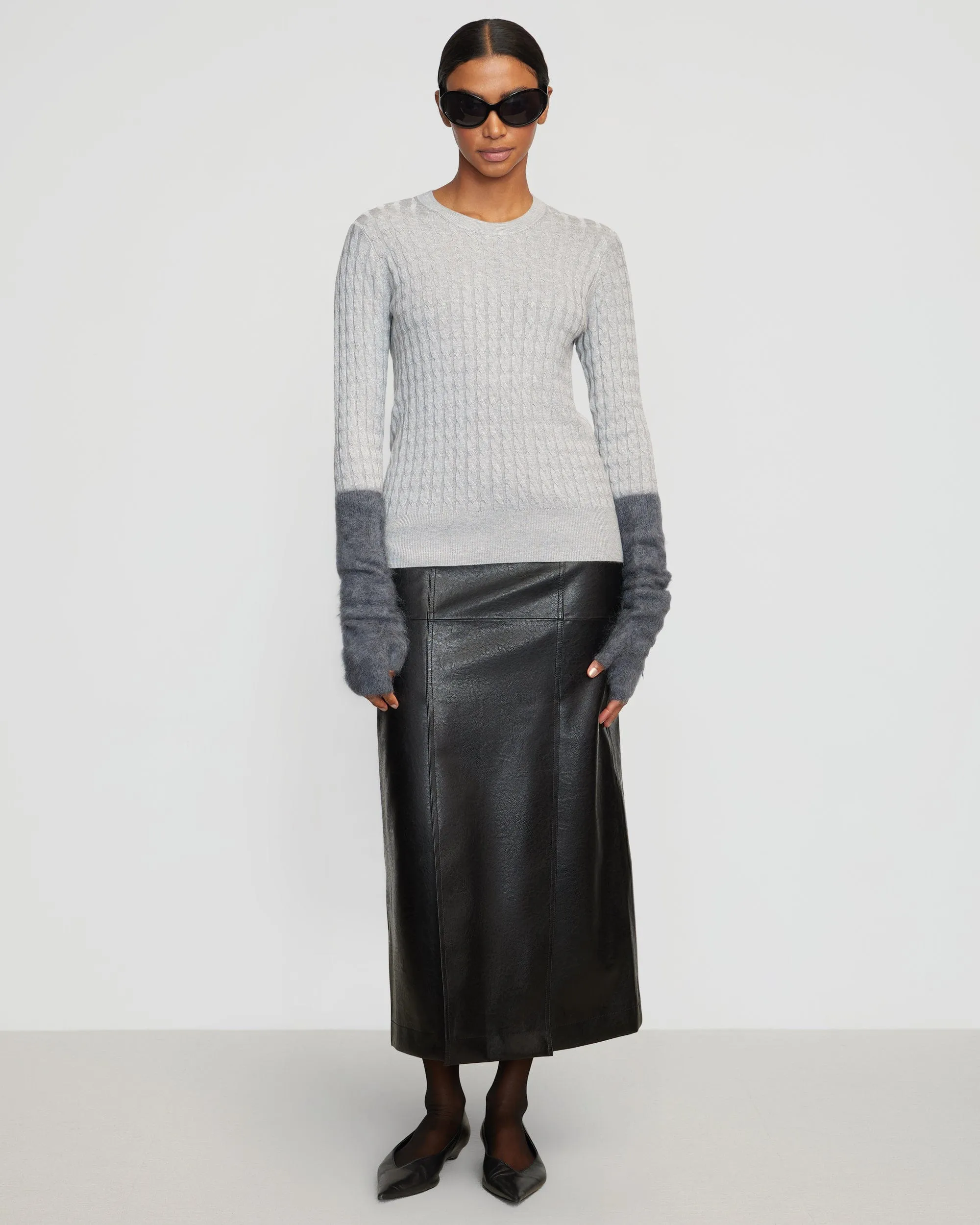 Rania Lightweight Cable Sweater