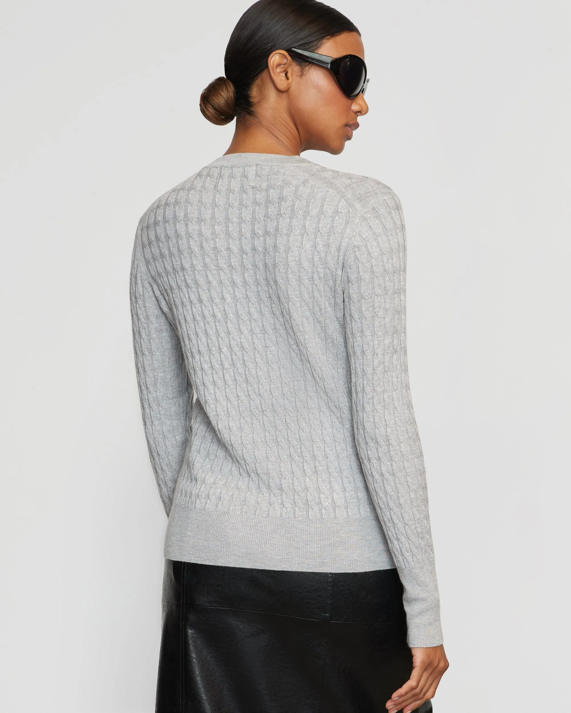 Rania Lightweight Cable Sweater