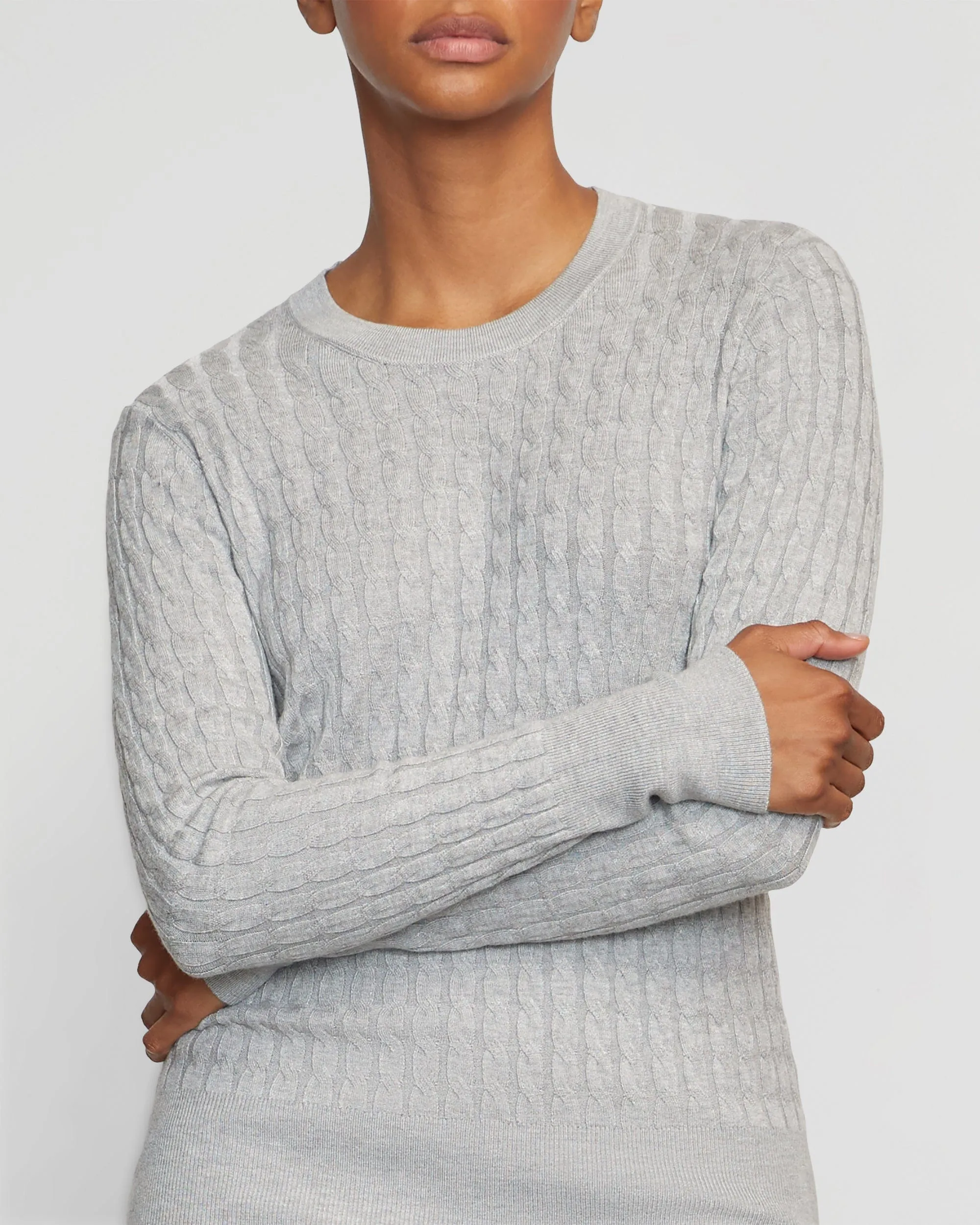Rania Lightweight Cable Sweater