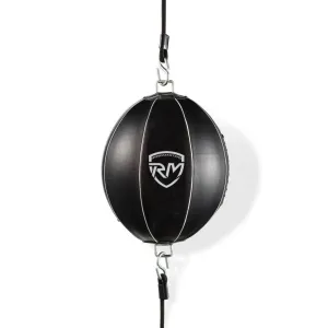 RingMaster Sports Double End Round Speed Ball BoxR Series Synthetic Leather White/Black