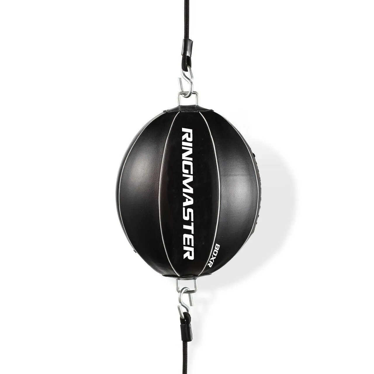 RingMaster Sports Double End Round Speed Ball BoxR Series Synthetic Leather White/Black