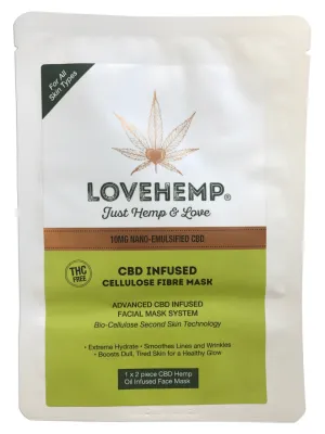 SALE!!! Love Hemp - CBD Infused Cellulose Fibre Mask Balm
