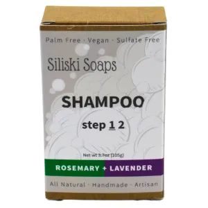 Siliski Soaps Shampoo Bar Rosemary   Lavender 3.7oz
