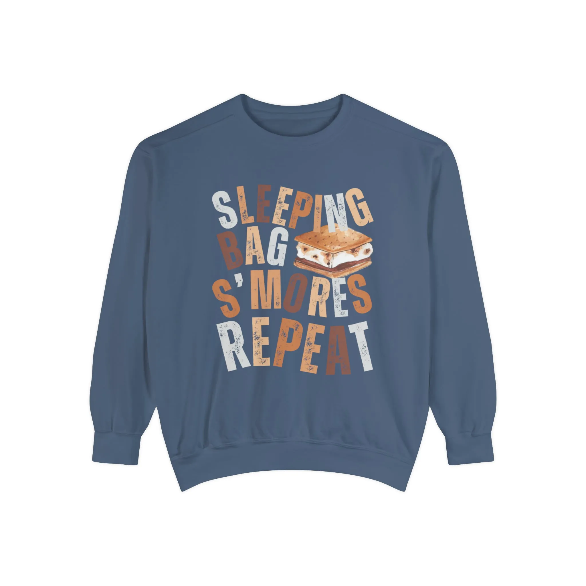 'Sleeping Bag S'mores Repeat'  Cozy Comfort Colors Women's Sweatshirt