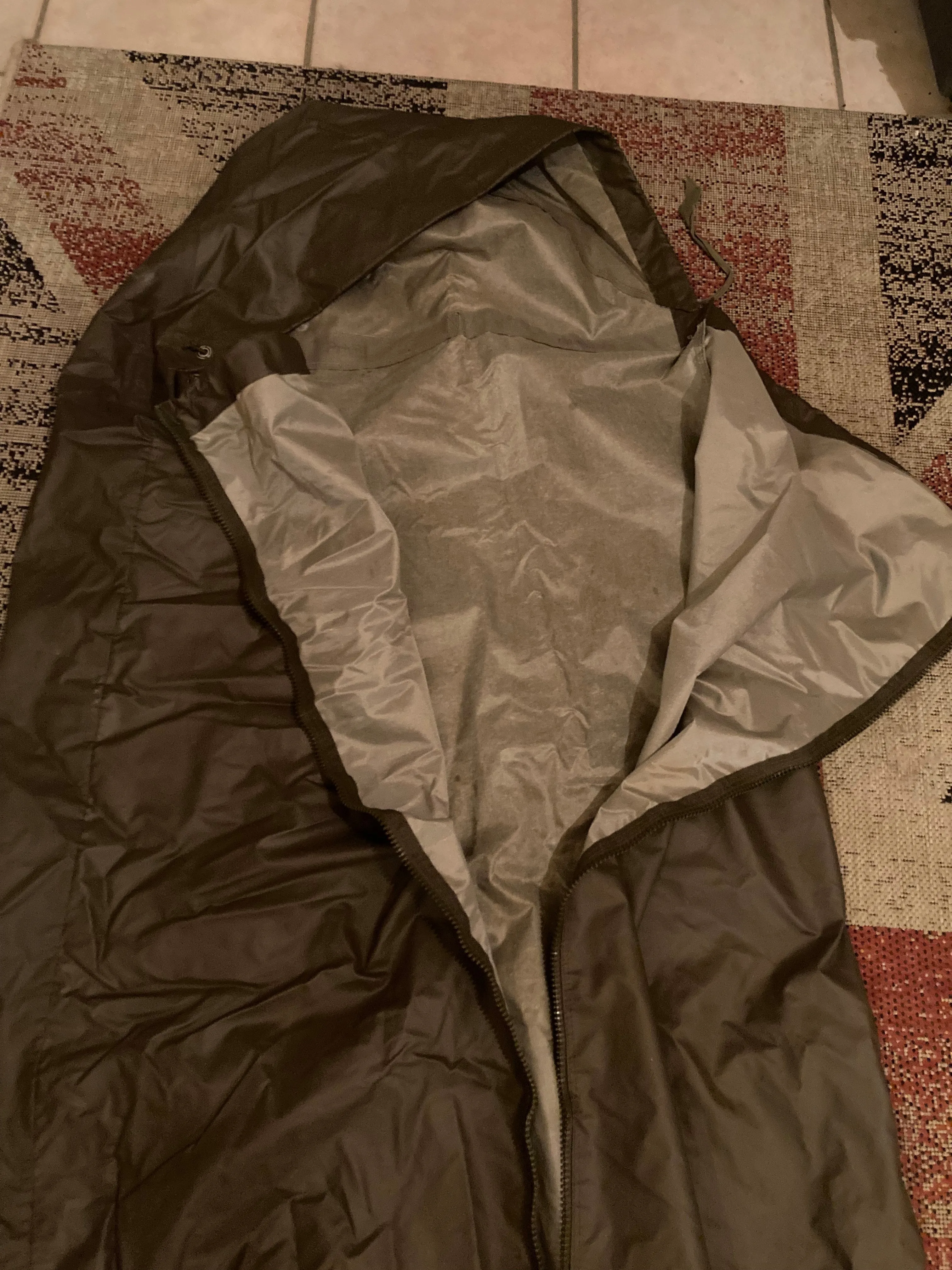 Sleeping Bag, Swiss Army Vintage Sleeping Bag with Bivi Bag