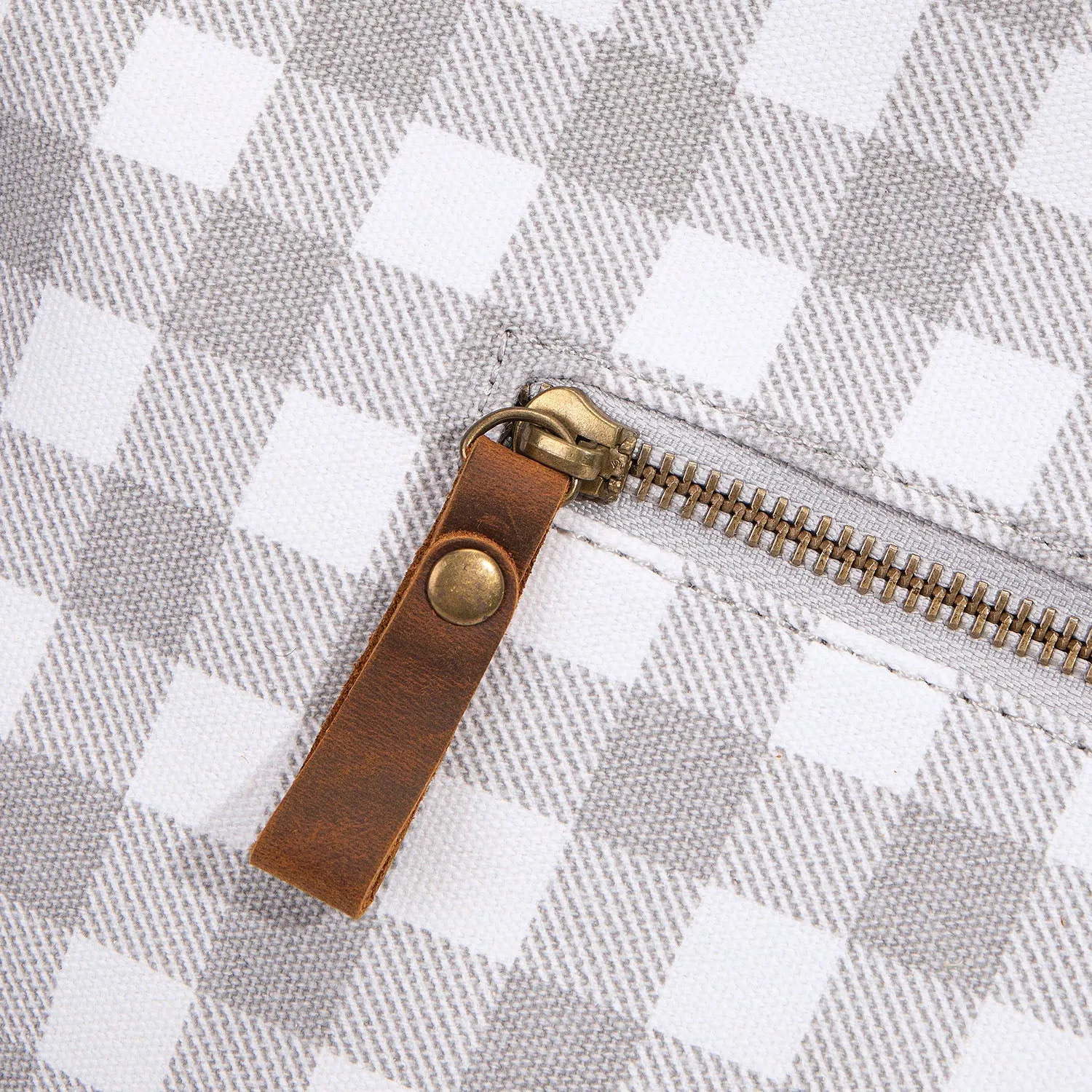 Smoky Gray Check Bag