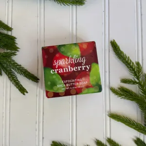 Sparkling Cranberry Wrapped Soap