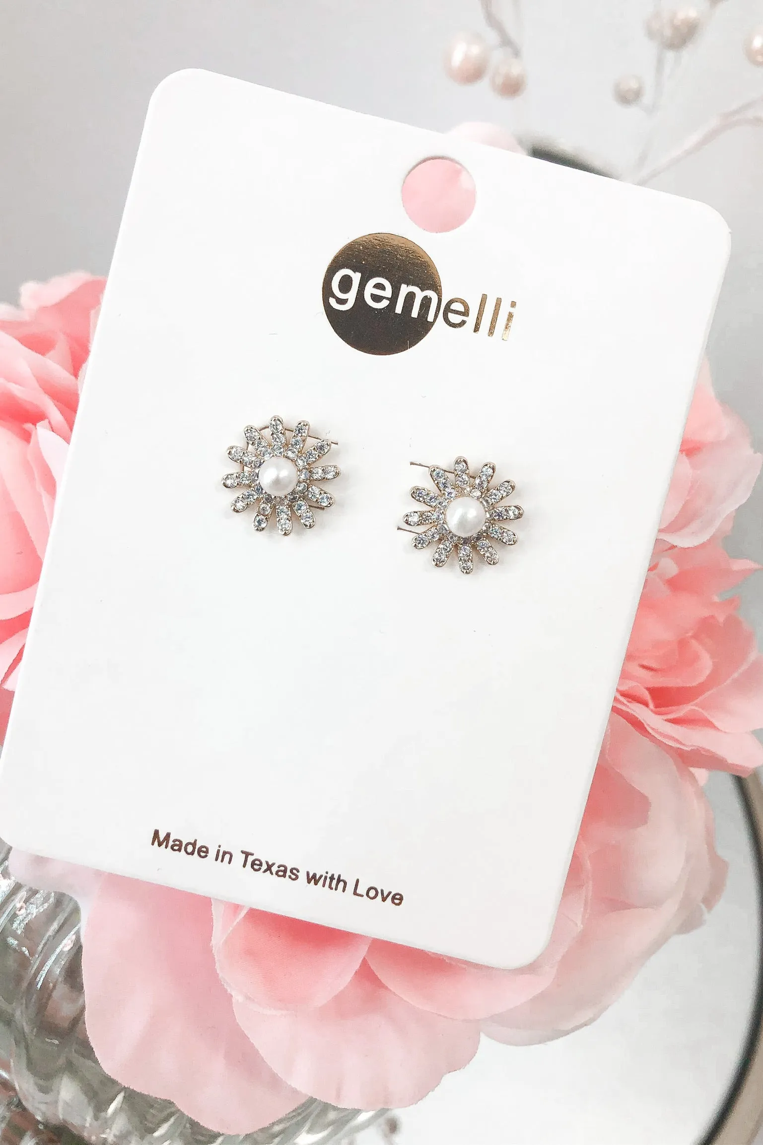 Sparkling Daisy Earrings