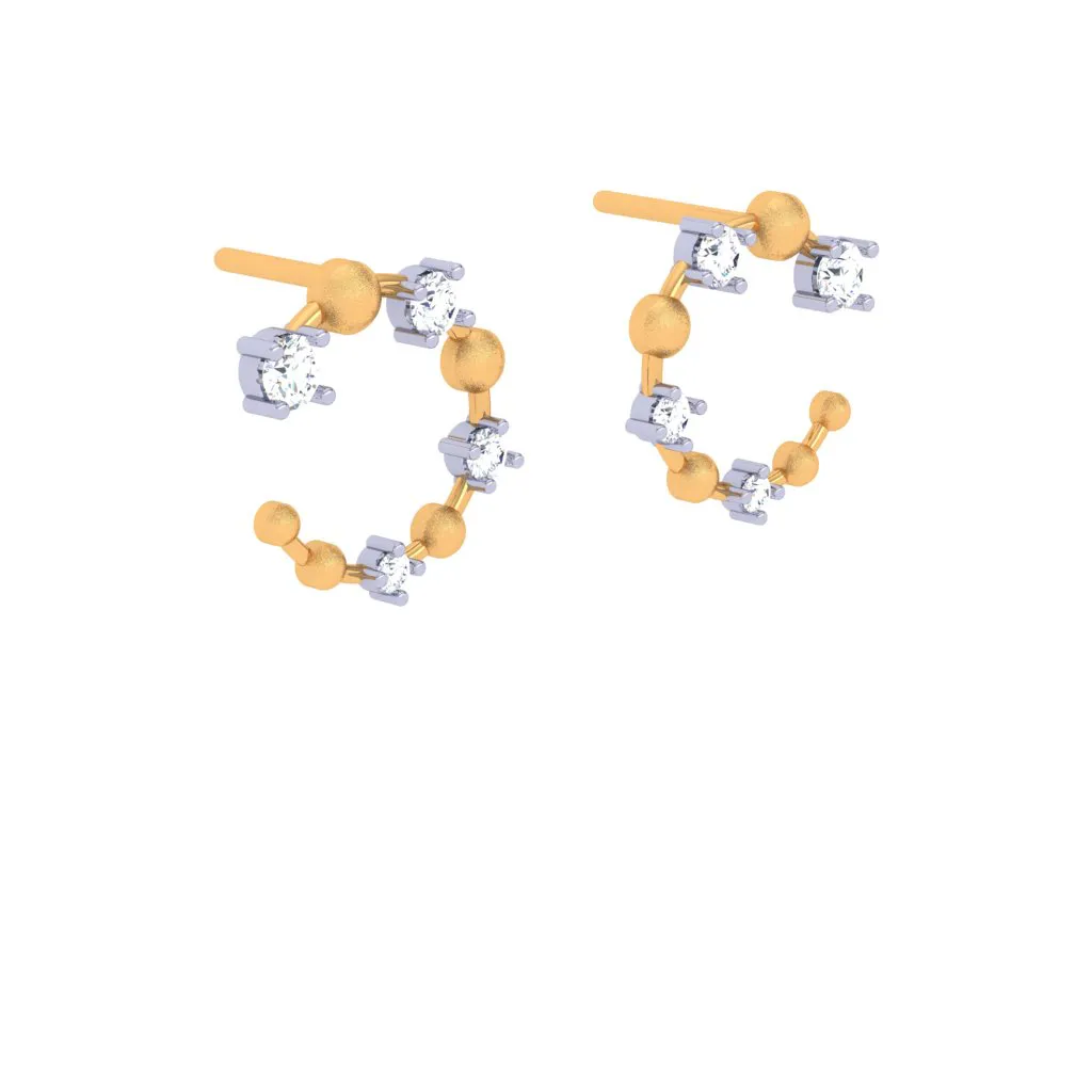 Sparkling Diamond Earrings Top