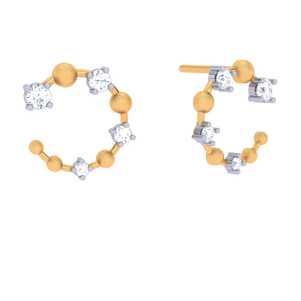 Sparkling Diamond Earrings Top