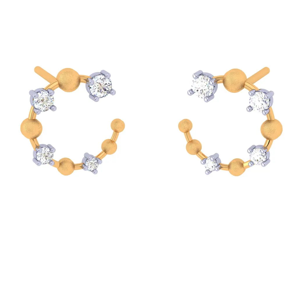 Sparkling Diamond Earrings Top
