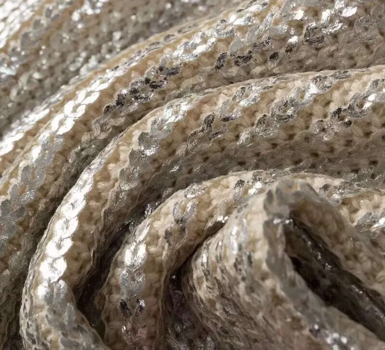 Sparkling Metallic Knit Sweater