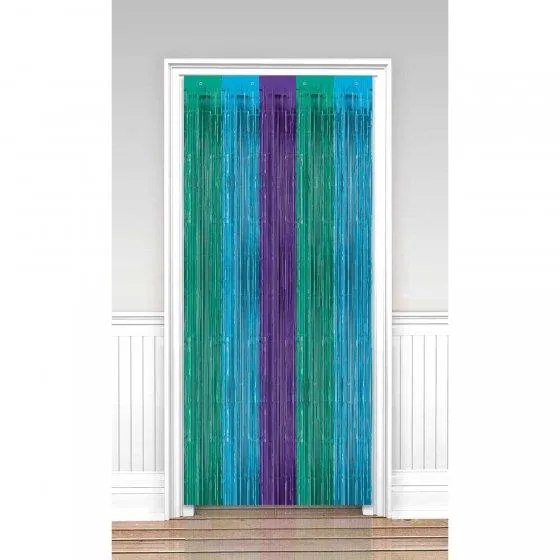 Sparkling Sapphire Metallic Door Curtain 91cm x 2.43m Each