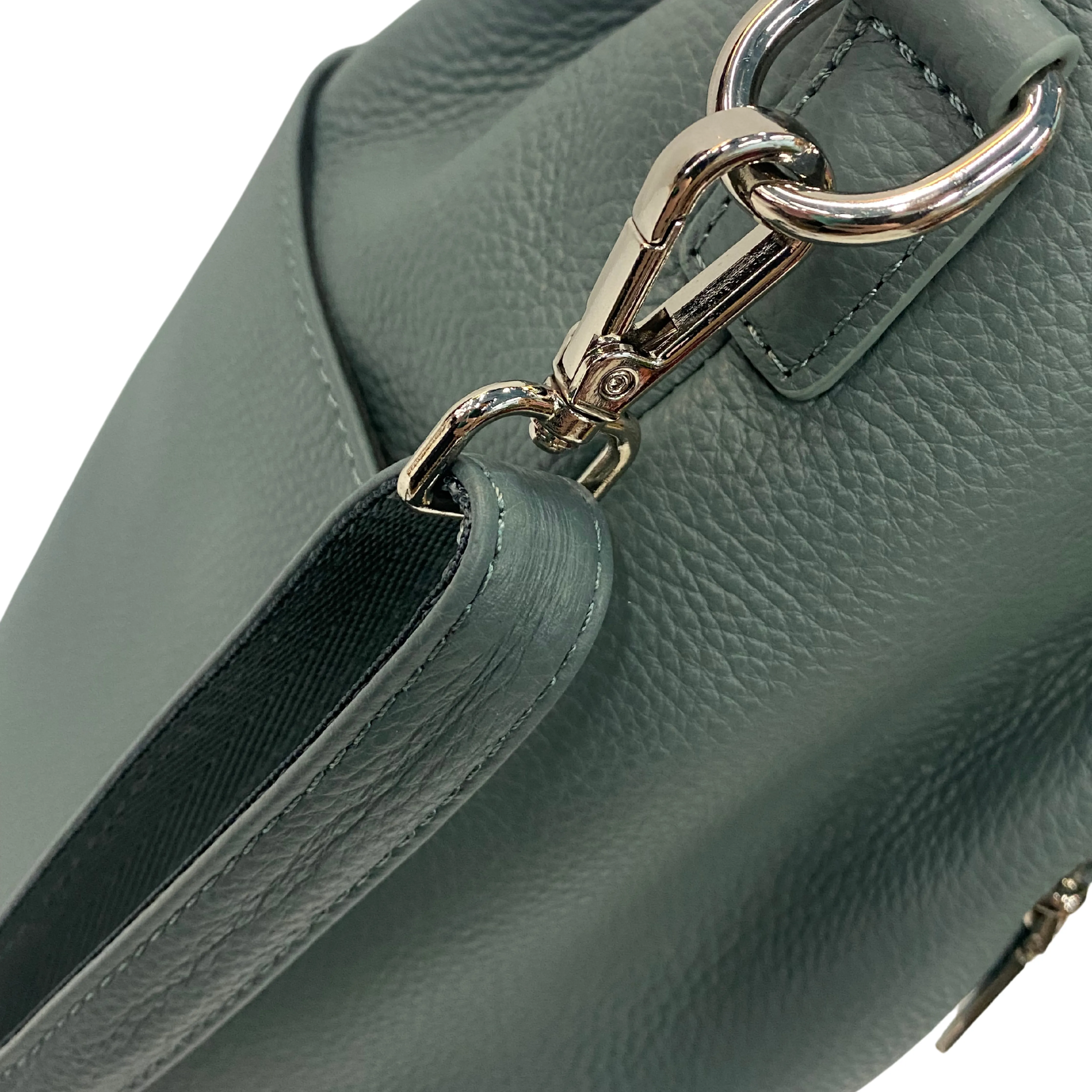 Stylish Leather Bucket Bag with Strap - Multiple Colors