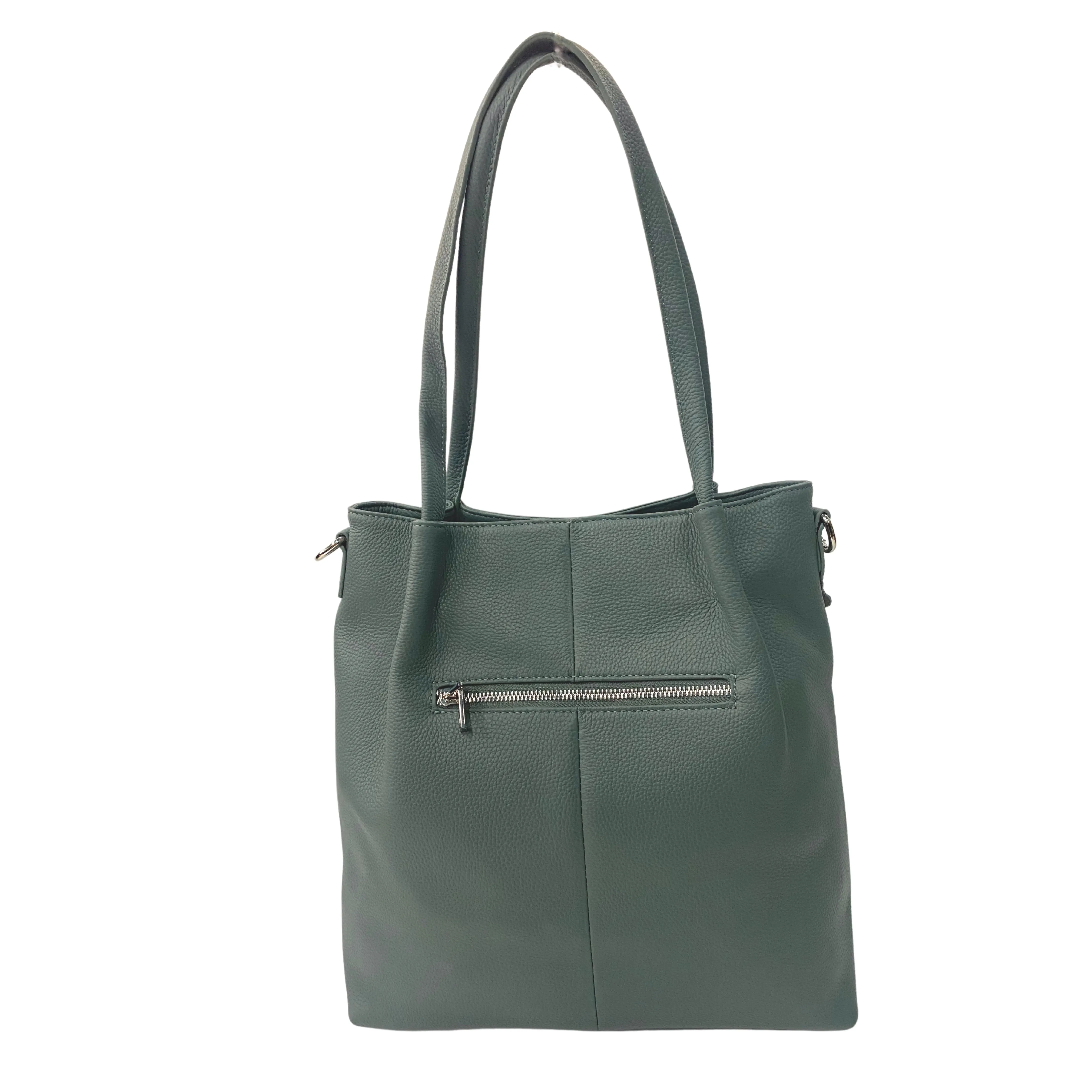Stylish Leather Bucket Bag with Strap - Multiple Colors
