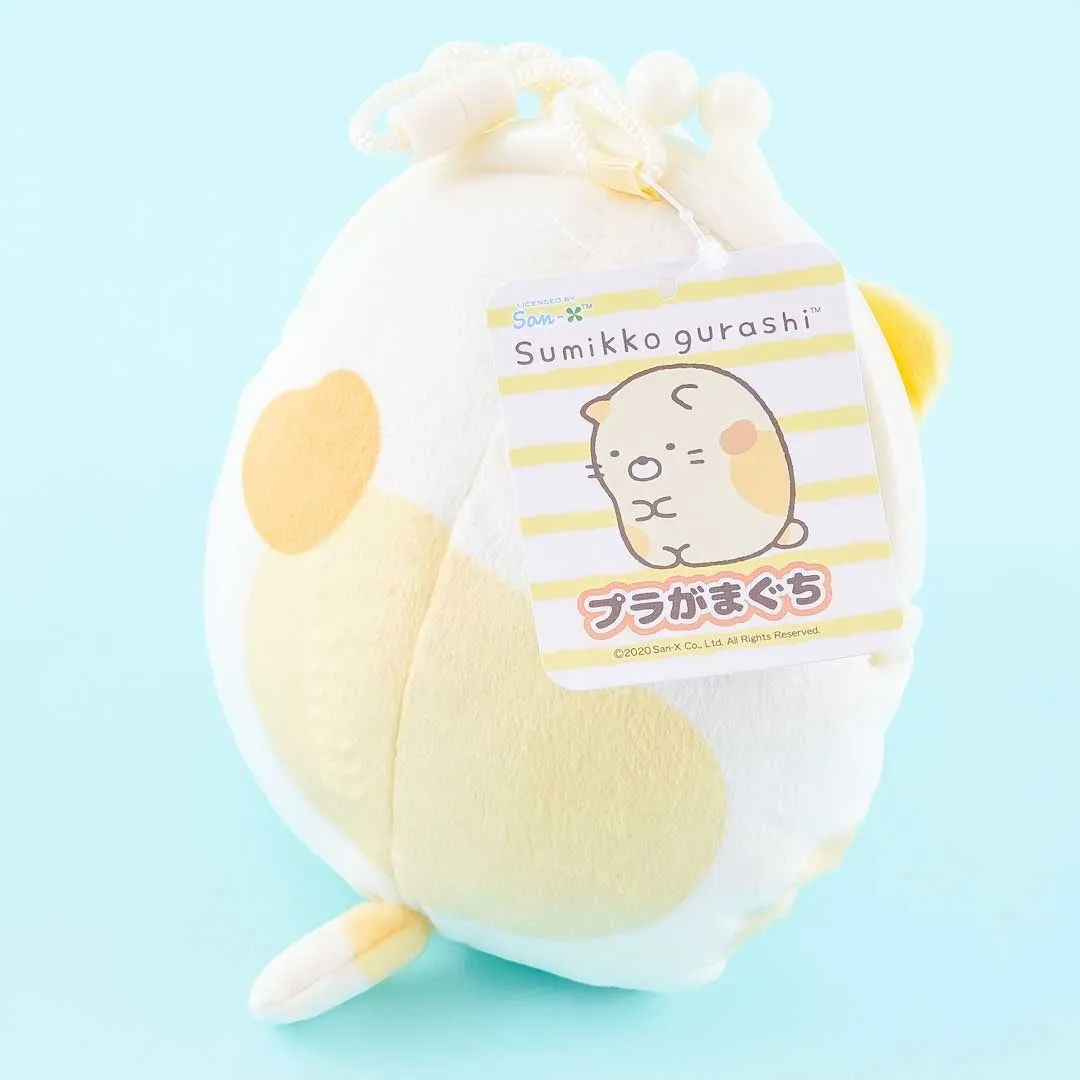 Sumikko Gurashi Fluffy Clasp Purse - Neko