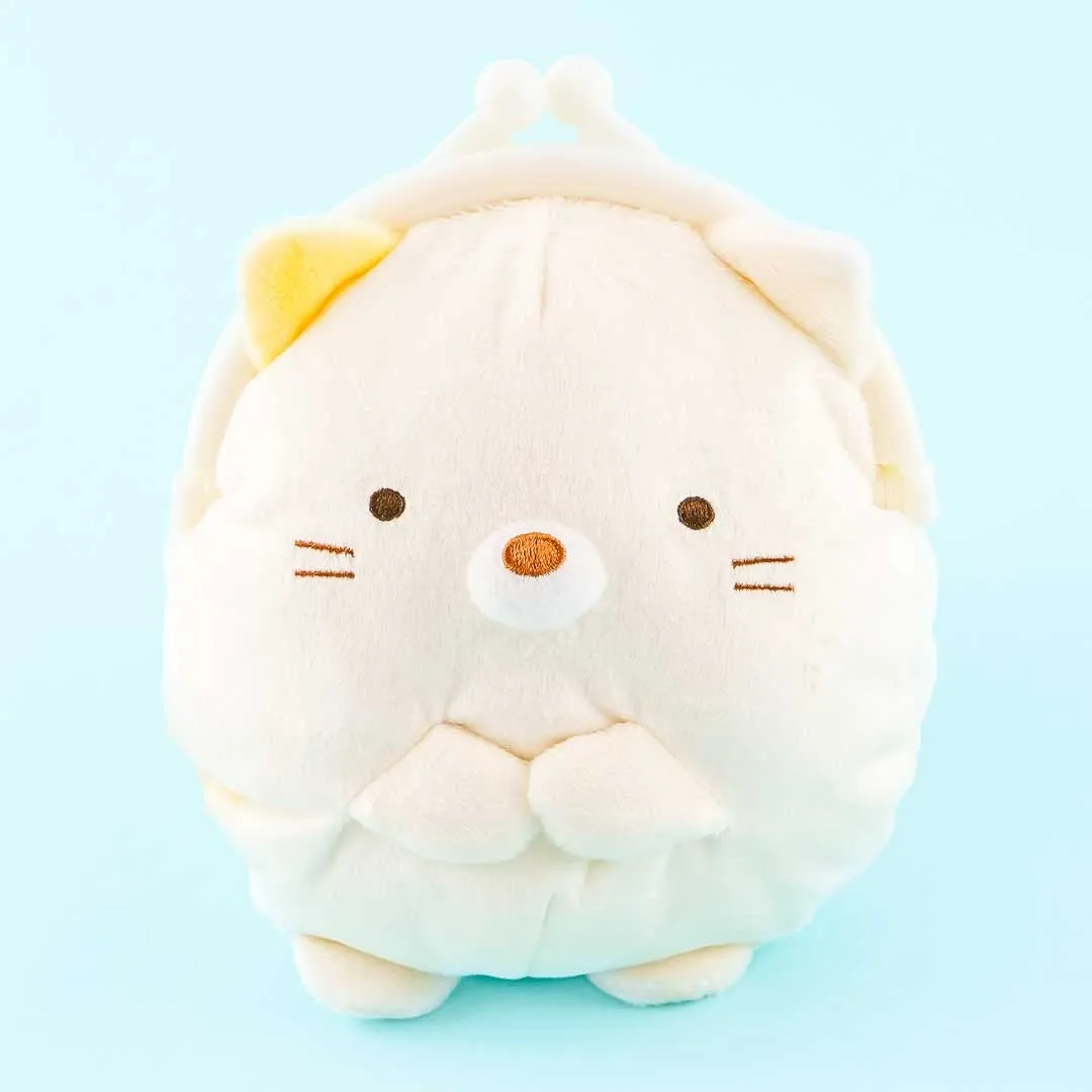 Sumikko Gurashi Fluffy Clasp Purse - Neko