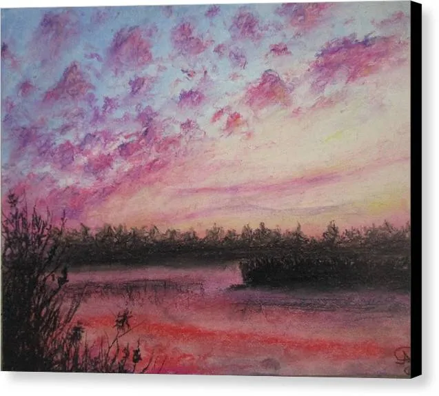 Sun Kissed Clouds - Canvas Print