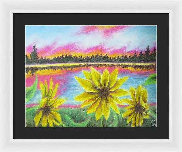 Sunflower Confessions ~ Framed Print