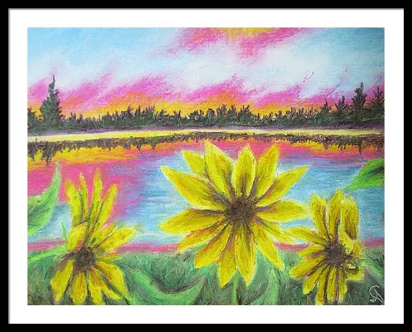 Sunflower Confessions ~ Framed Print