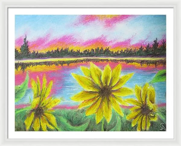 Sunflower Confessions ~ Framed Print