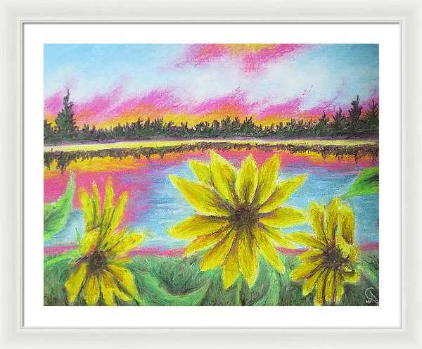 Sunflower Confessions ~ Framed Print