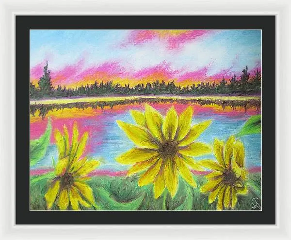 Sunflower Confessions ~ Framed Print