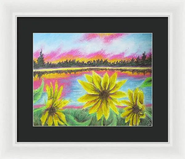 Sunflower Confessions ~ Framed Print