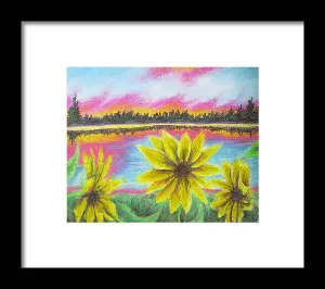 Sunflower Confessions ~ Framed Print