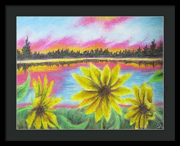 Sunflower Confessions ~ Framed Print