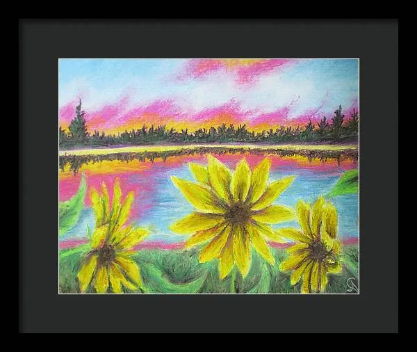 Sunflower Confessions ~ Framed Print