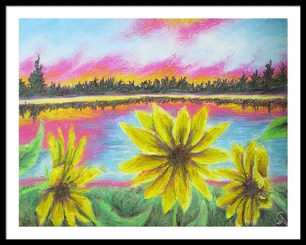 Sunflower Confessions ~ Framed Print