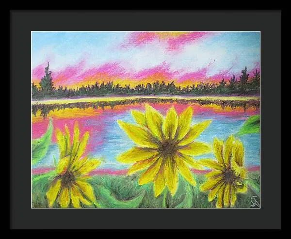 Sunflower Confessions ~ Framed Print