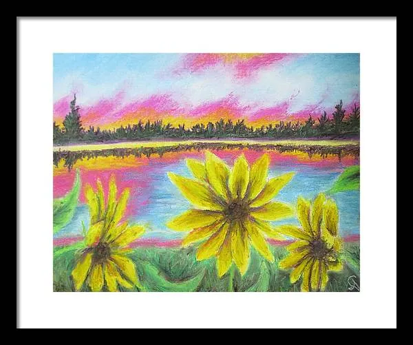 Sunflower Confessions ~ Framed Print