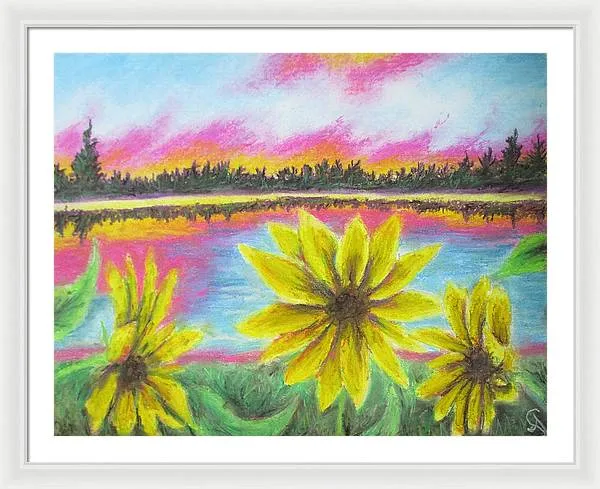 Sunflower Confessions ~ Framed Print