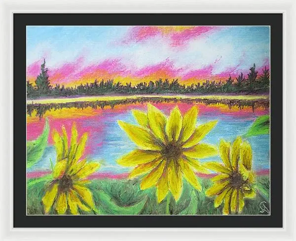 Sunflower Confessions ~ Framed Print