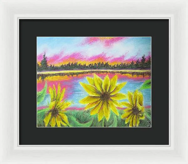 Sunflower Confessions ~ Framed Print