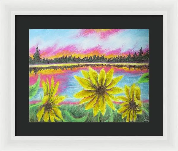 Sunflower Confessions ~ Framed Print