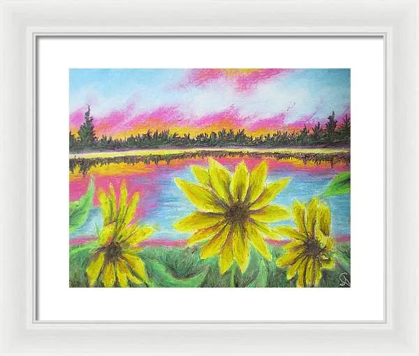 Sunflower Confessions ~ Framed Print