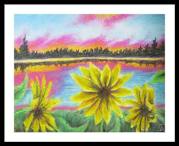 Sunflower Confessions ~ Framed Print