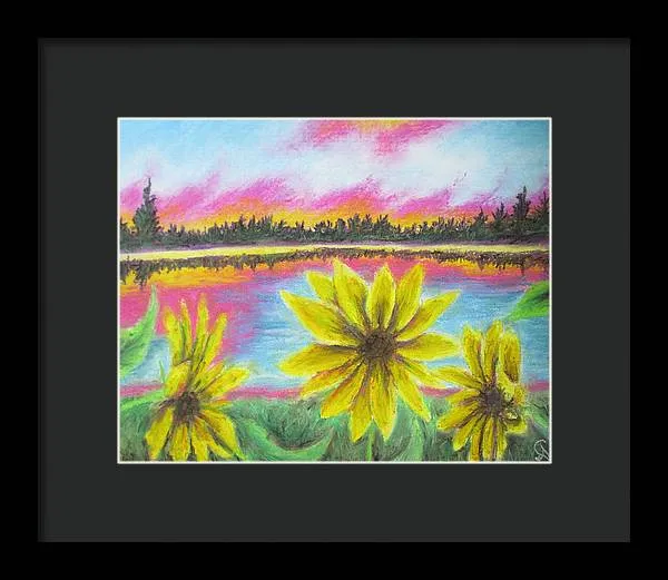 Sunflower Confessions ~ Framed Print