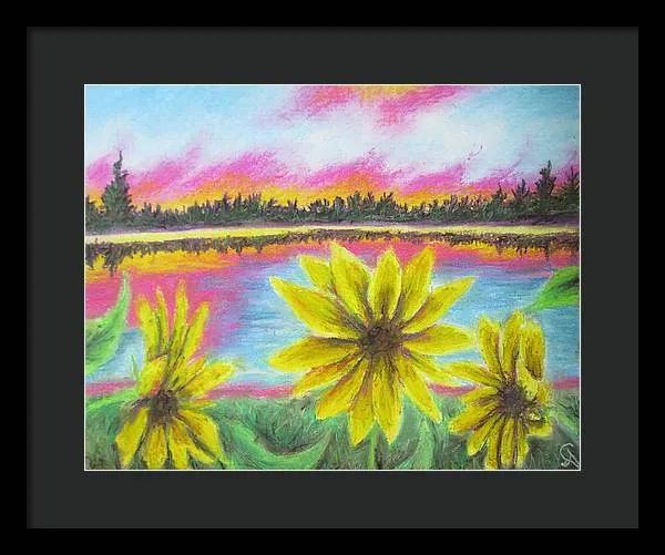 Sunflower Confessions ~ Framed Print