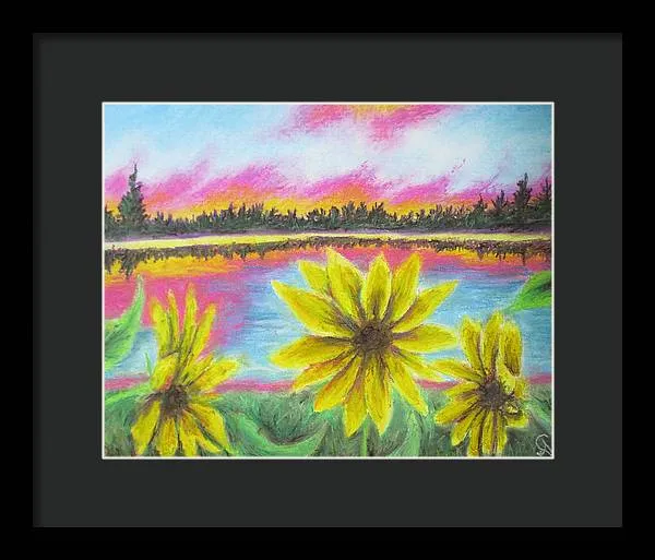 Sunflower Confessions ~ Framed Print